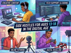 Side Hustles for Ages 13-18 in the Digital Age